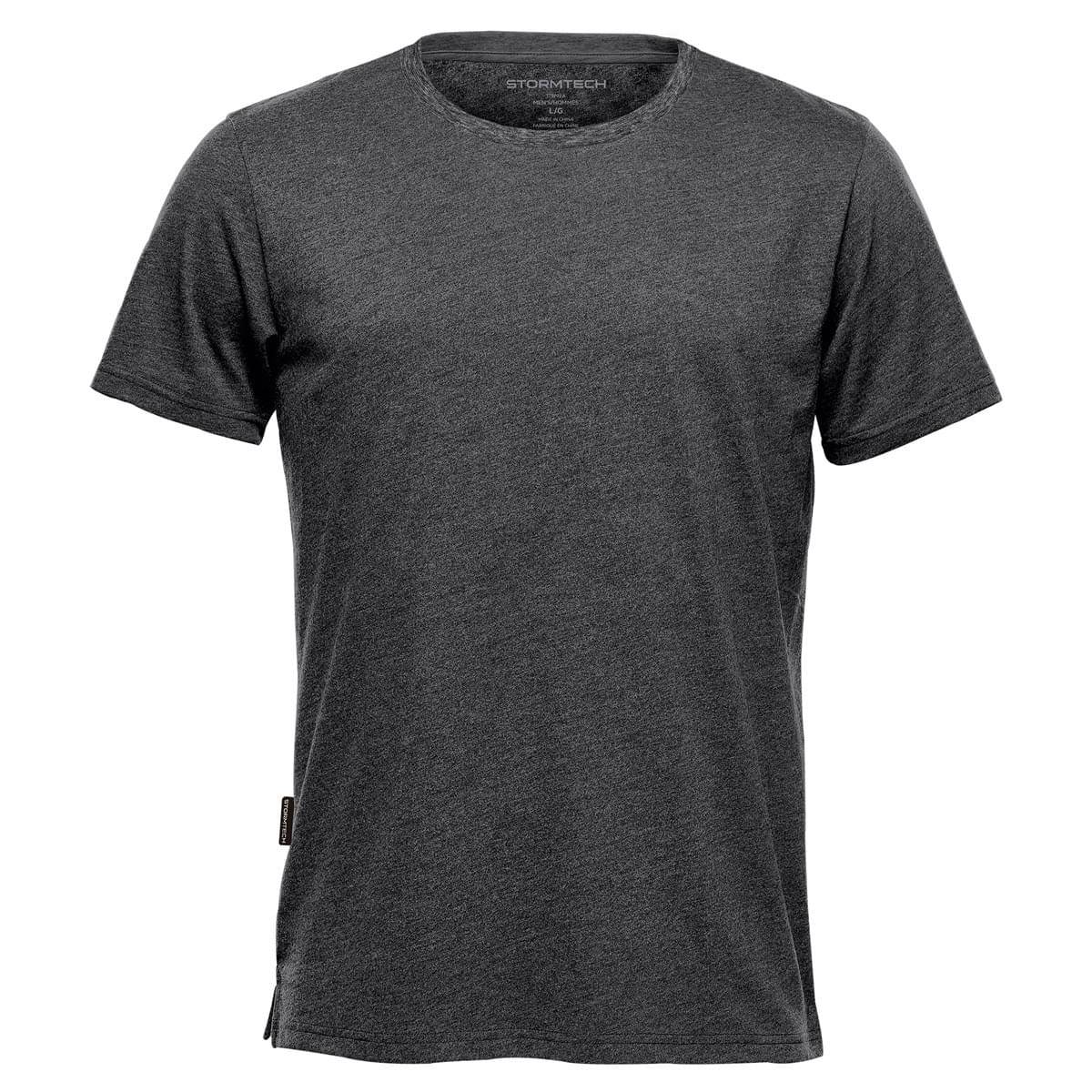 Stormtech Men's Torcello Crew Neck Tee in Graphite Heather