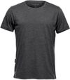 Am image of a Custom Stormtech Men's Torcello Crew Neck Tee in Graphite Heather!
