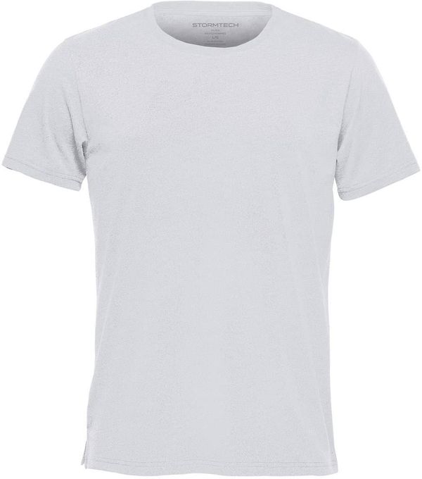 Am image of a Custom Stormtech Men's Torcello Crew Neck Tee in White!