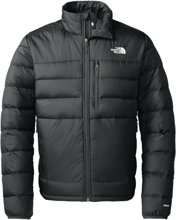 Am image of a Custom The North Face Down Hybrid Jacket in Black!