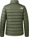 An image of a Custom The North Face Down Hybrid Jacket in Taupe Green!