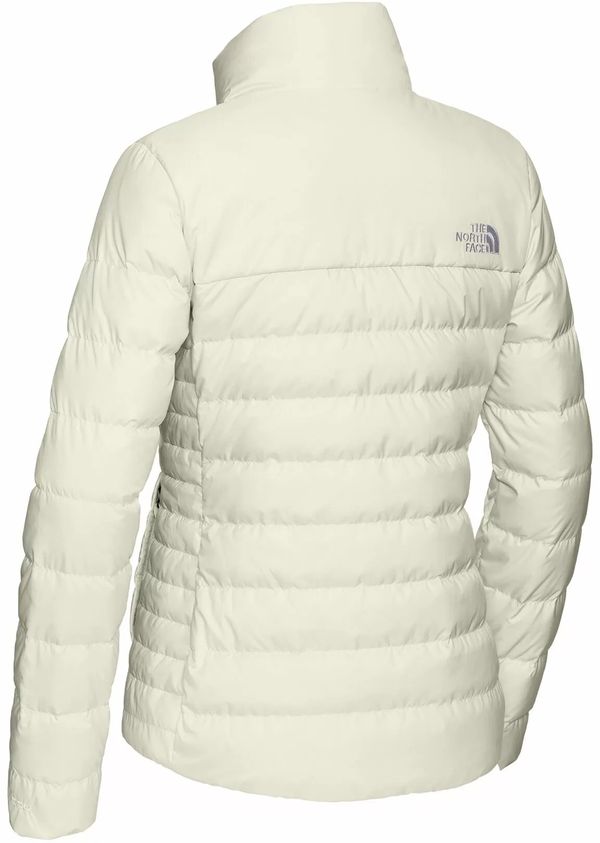 Am image of a Custom The North Face Down Hybrid Ladies Jacket in Vintage White!