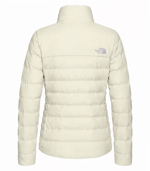 An image of a Custom The North Face Down Hybrid Ladies Jacket in Vintage White!