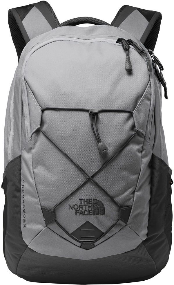 An image of a Custom The North Face Groundwork Backpack 29L in Mid Grey/Asphalt Grey!