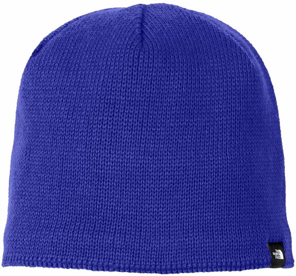 An image of a Custom The North Face Mountain Beanie in TNF Blue!