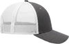 An image of a Custom The North Face Ultimate Trucker Hat in Asphalt Grey/White!