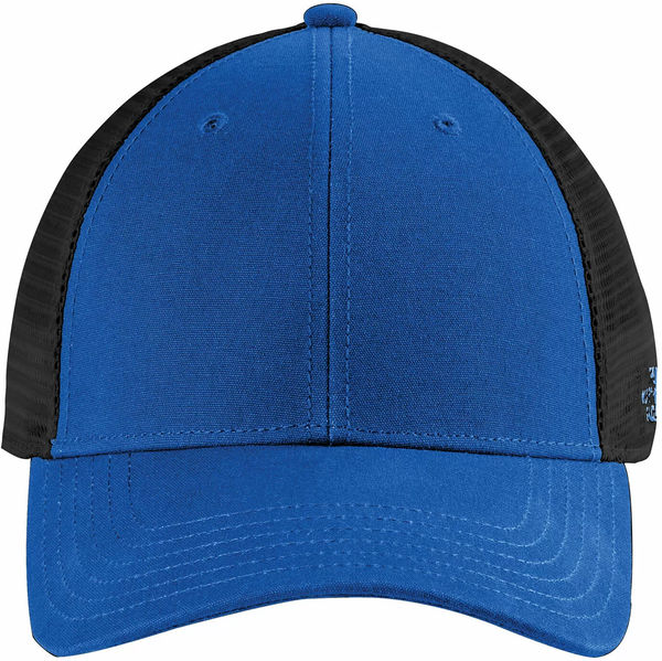 An image of a Custom The North Face Ultimate Trucker Hat in TNF Blue/Black!