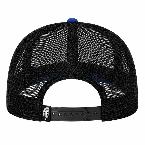 An image of a Custom The North Face Ultimate Trucker Hat in TNF Blue/Black!