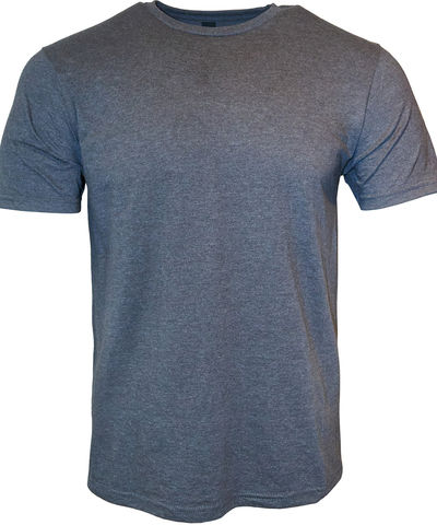 Am image of a Custom Threadfast Epic Unisex CVC TShirt in Heather Black!