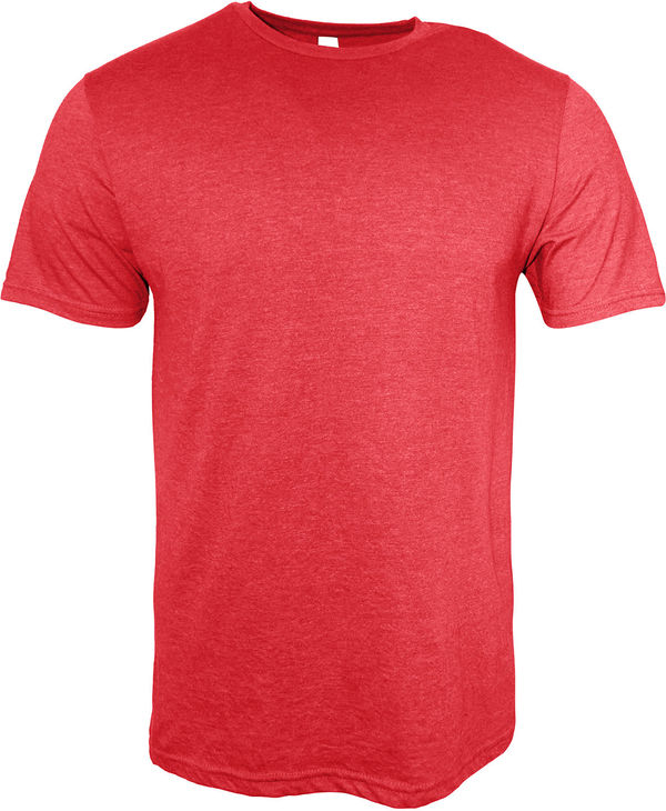 Am image of a Custom Threadfast Epic Unisex CVC TShirt in Heather Red!