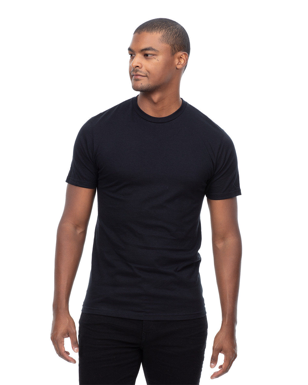 Threadfast Epic Unisex CVC TShirt in Solid Black