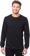 Am image of a Custom Threadfast Epic Unisex Long Sleeve T Shirt in Black!