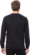Am image of a Custom Threadfast Epic Unisex Long Sleeve T Shirt in Black!