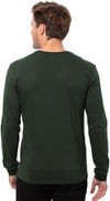 Am image of a Custom Threadfast Epic Unisex Long Sleeve T Shirt in Forest Green!