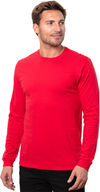 Am image of a Custom Threadfast Epic Unisex Long Sleeve T Shirt in Red!