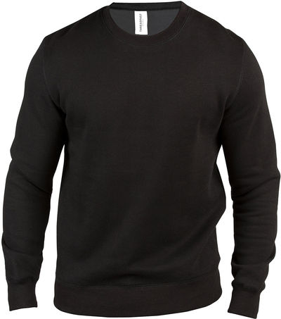 Am image of a Custom Threadfast Unisex Ultimate Crewneck Sweatshirt in Black!