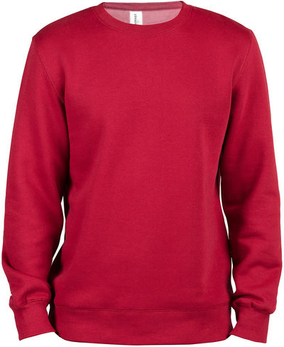 Am image of a Custom Threadfast Unisex Ultimate Crewneck Sweatshirt in Burgundy!