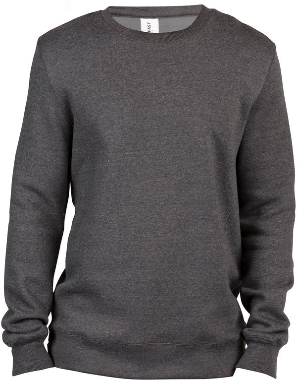 Am image of a Custom Threadfast Unisex Ultimate Crewneck Sweatshirt in Charcoal Heather!