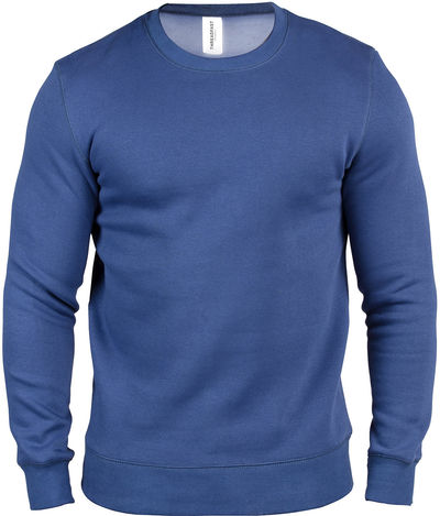 Am image of a Custom Threadfast Unisex Ultimate Crewneck Sweatshirt in Navy!