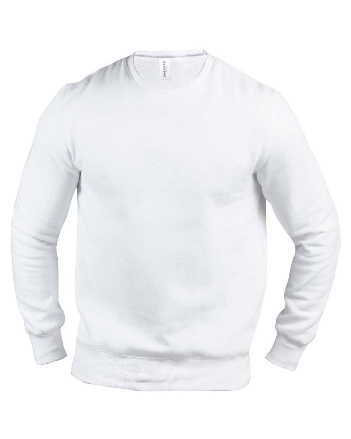 Threadfast Unisex Ultimate Crewneck Sweatshirt in White