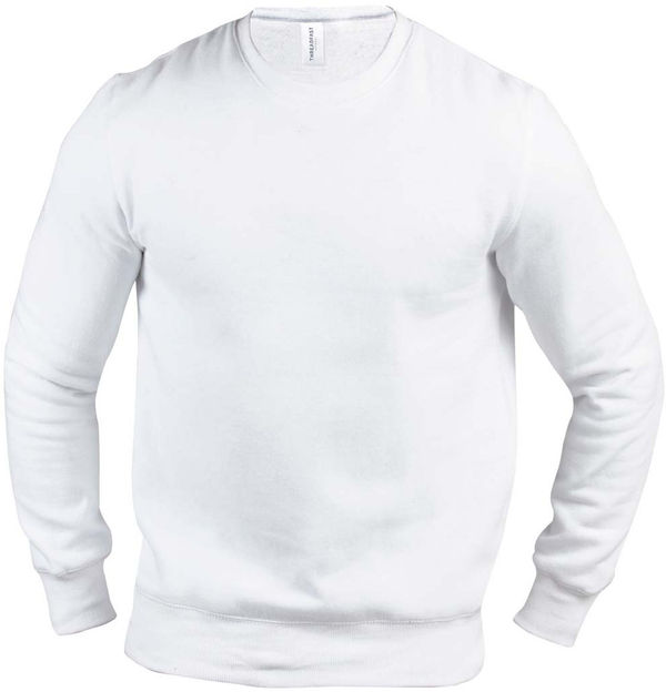 Am image of a Custom Threadfast Unisex Ultimate Crewneck Sweatshirt in White!