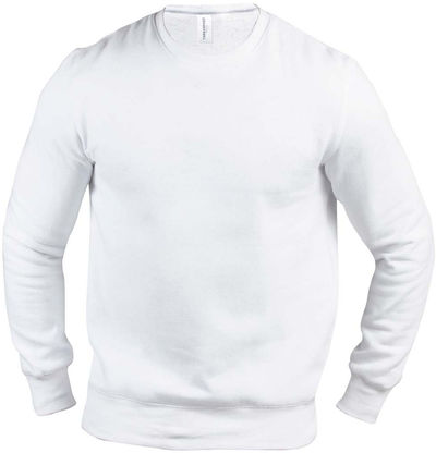 Am image of a Custom Threadfast Unisex Ultimate Crewneck Sweatshirt in White!