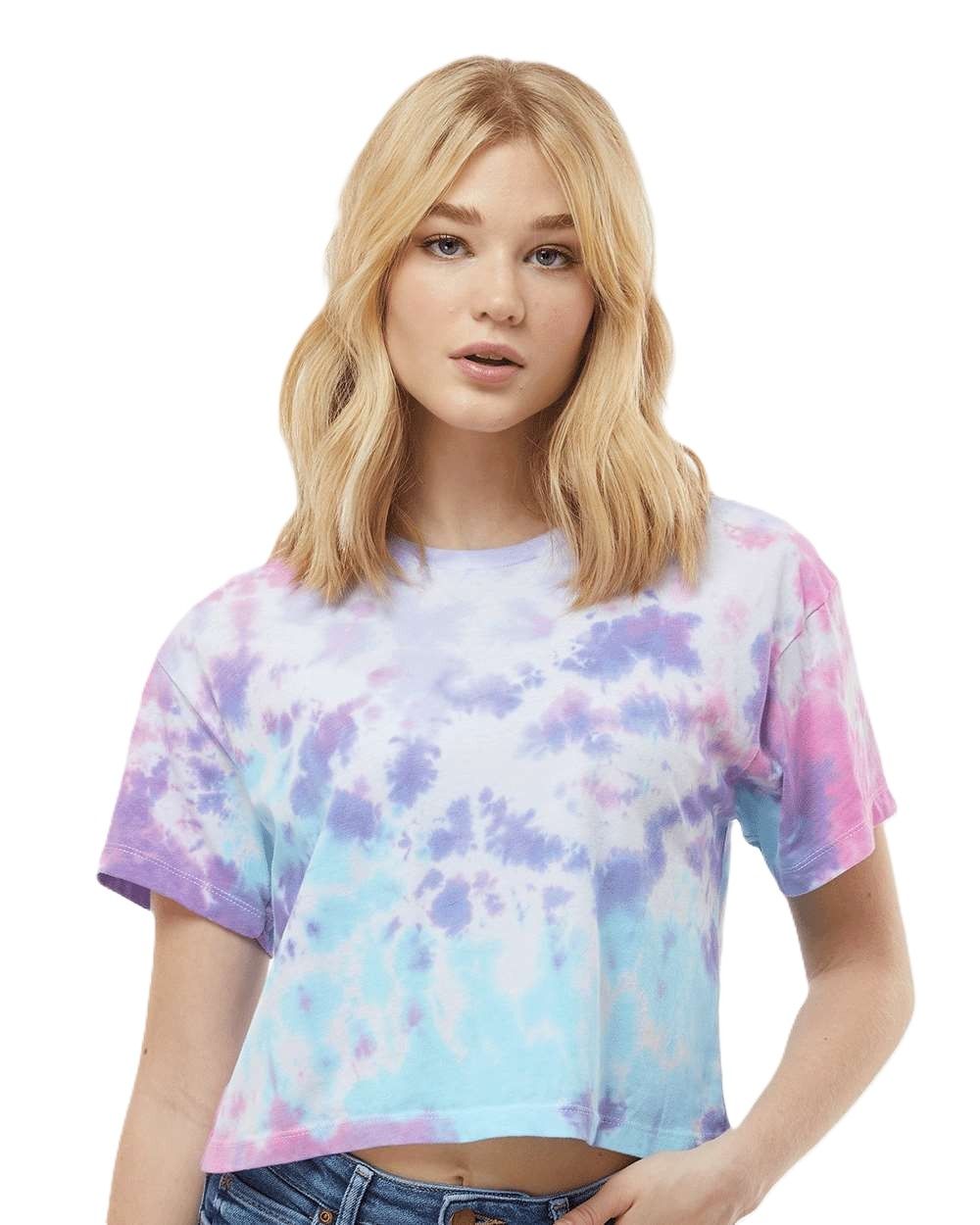 TieDye Ladies Cropped TShirt