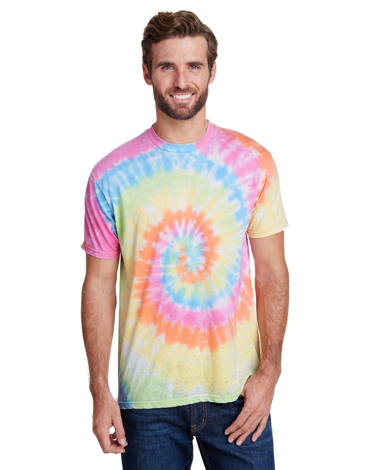 Tie Dye Adult Burnout Festival TShirt