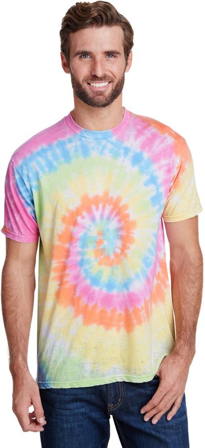 An image of a Custom Tie Dye Adult Burnout Festival TShirt!