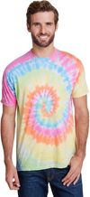 An image of a Custom Tie Dye Adult Burnout Festival TShirt!