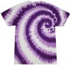An image of a Custom Tie Dye Adult Cotton T Shirt in Swirl Purple!
