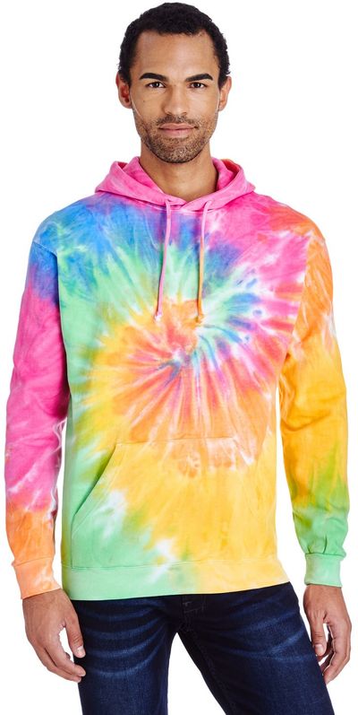 An image of a Custom Tie Dye Adult Pullover Hooded Sweatshirt!