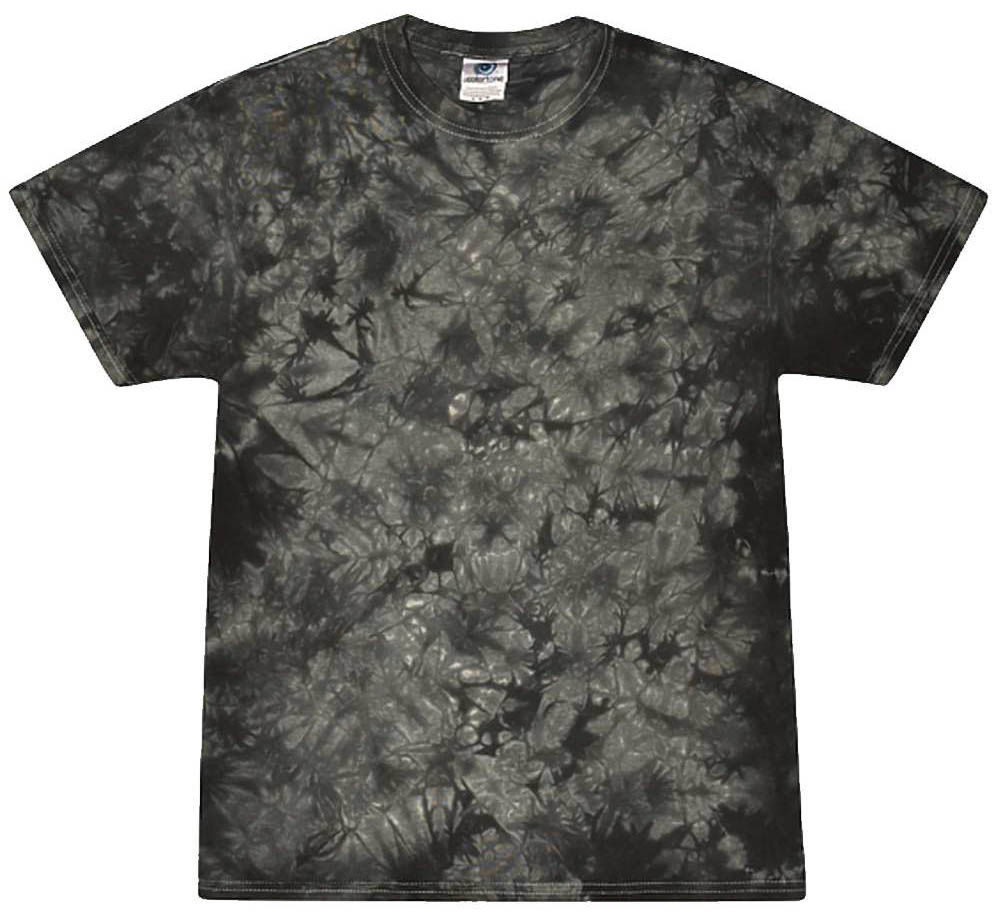 Tie Dye Crystal Wash TShirt in Crystal Black