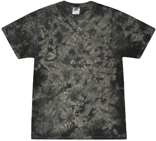 An image of a Custom Tie Dye Crystal Wash TShirt in Crystal Black!