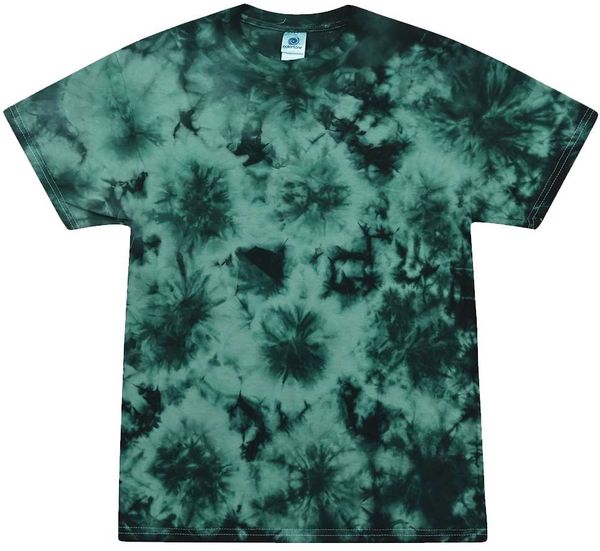 Am image of a Custom Tie Dye Crystal Wash TShirt in Crystal Jade!
