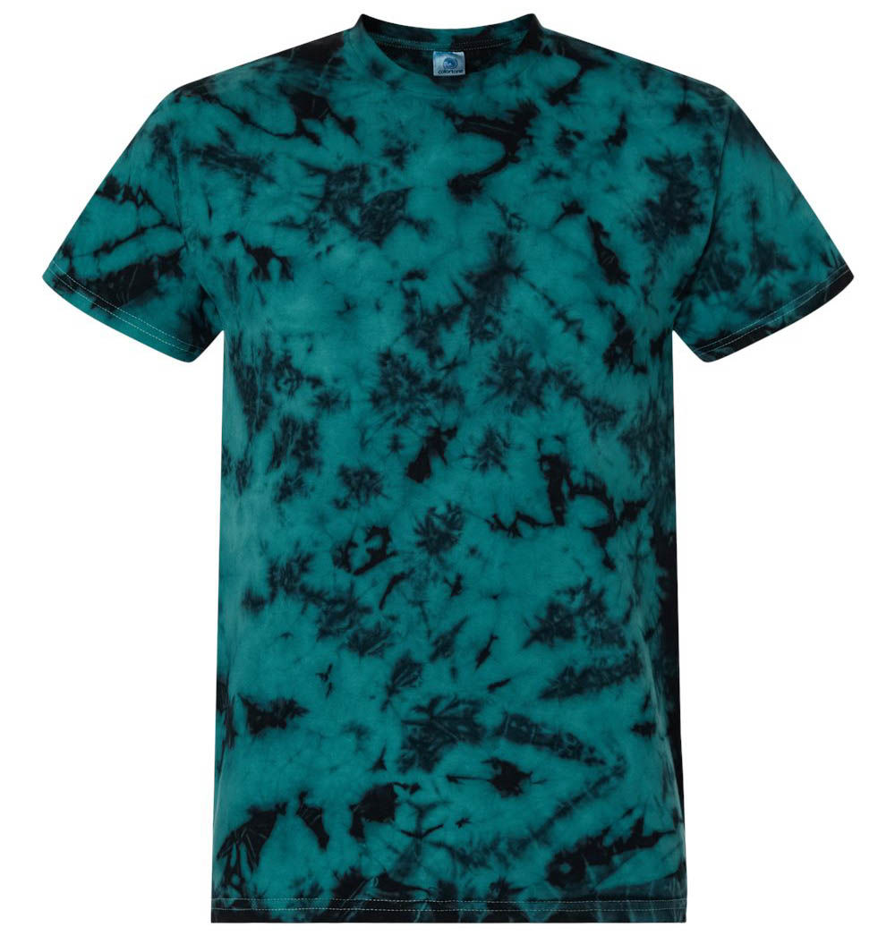 Tie Dye Crystal Wash TShirt in Crystal Jade