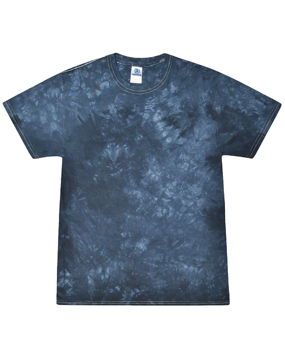 Tie Dye Crystal Wash TShirt in Crystal Navy