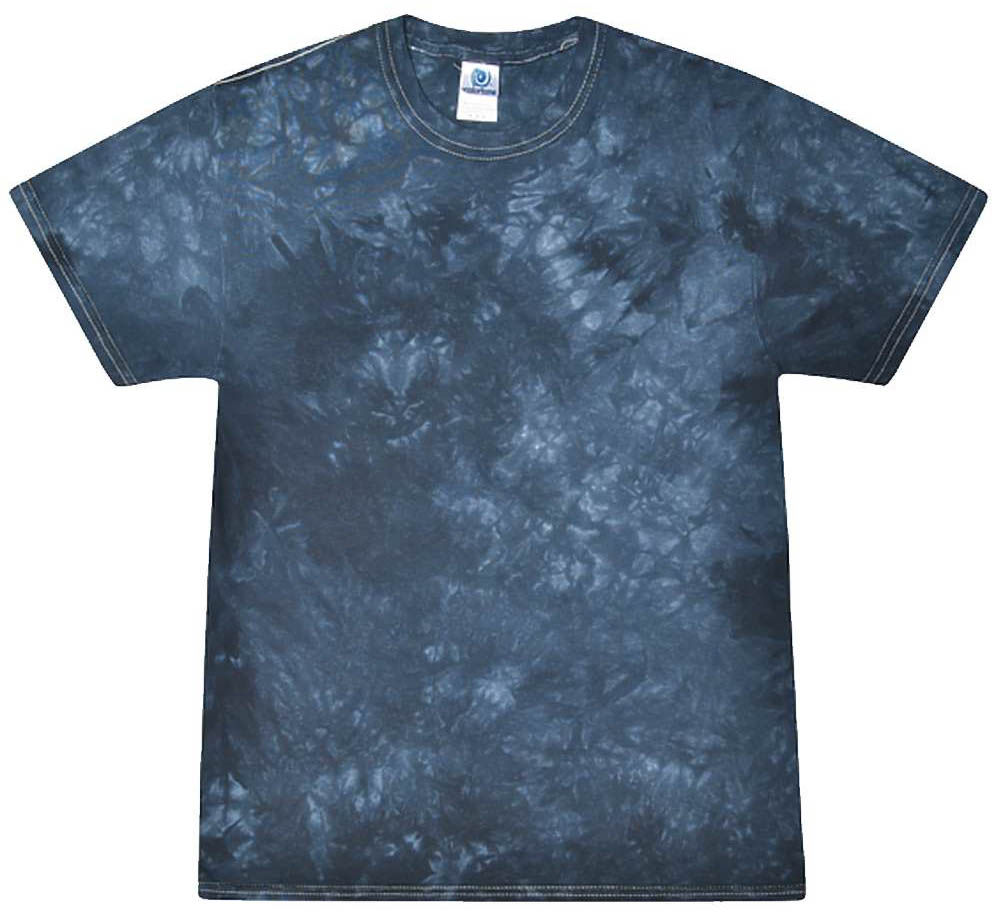 Tie Dye Crystal Wash TShirt in Crystal Navy