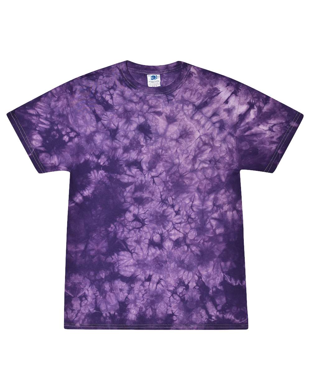 Tie Dye Crystal Wash TShirt in Crystal Purple