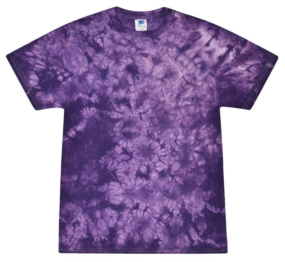 Tie Dye Crystal Wash TShirt in Crystal Purple