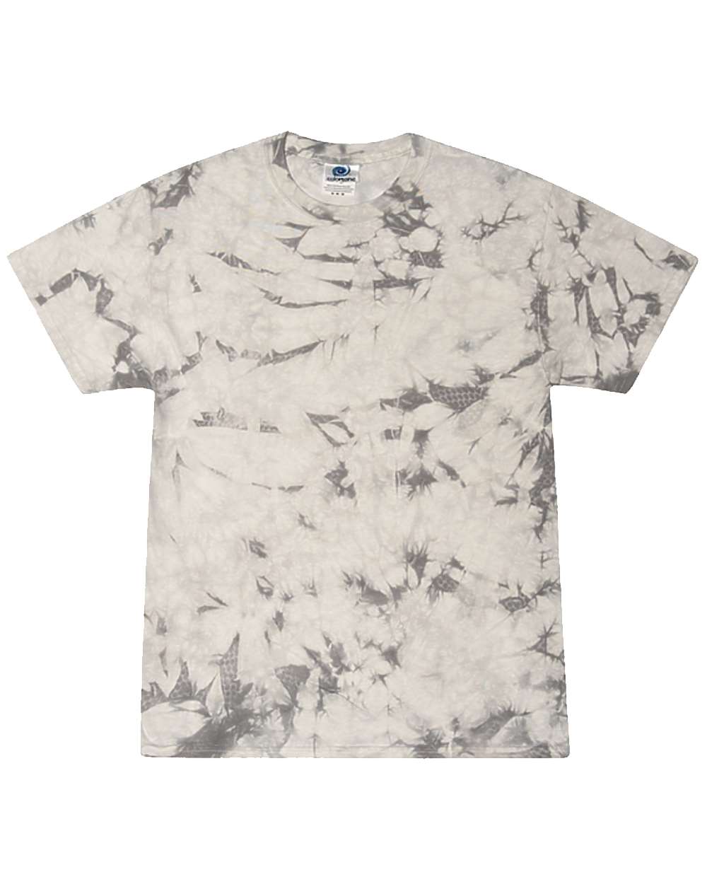 Tie Dye Crystal Wash TShirt in Crystal Silver