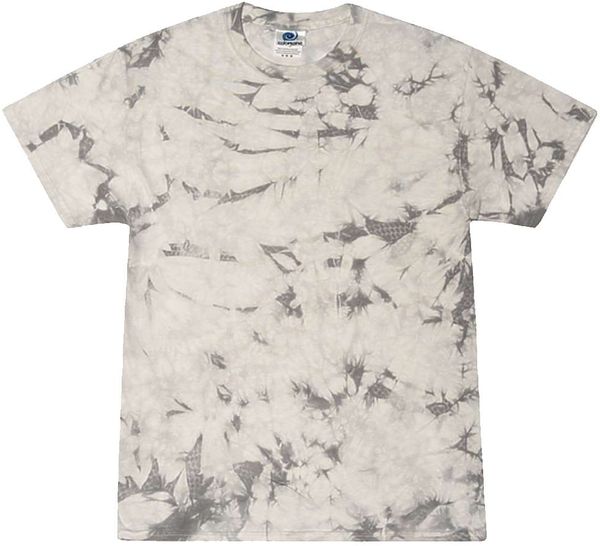 Am image of a Custom Tie Dye Crystal Wash TShirt in Crystal Silver!