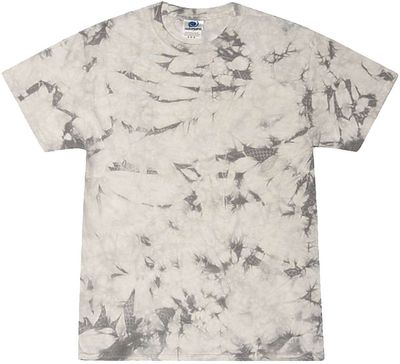 Am image of a Custom Tie Dye Crystal Wash TShirt in Crystal Silver!