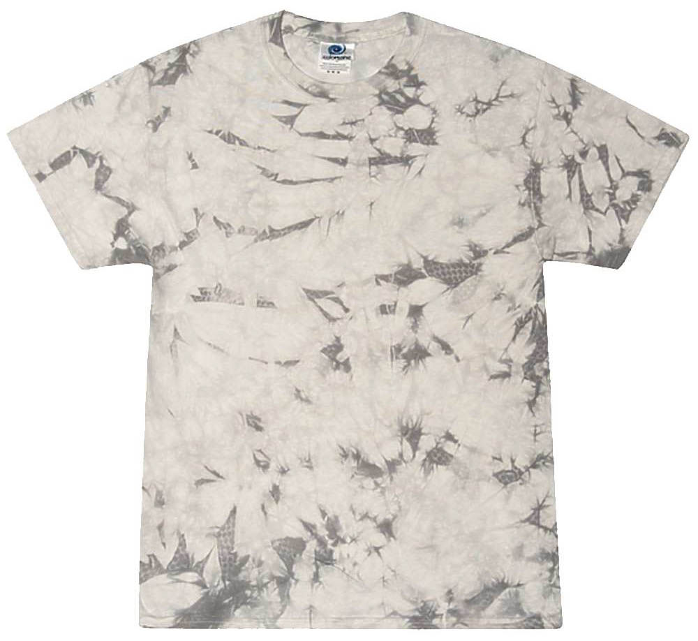 Tie Dye Crystal Wash TShirt in Crystal Silver