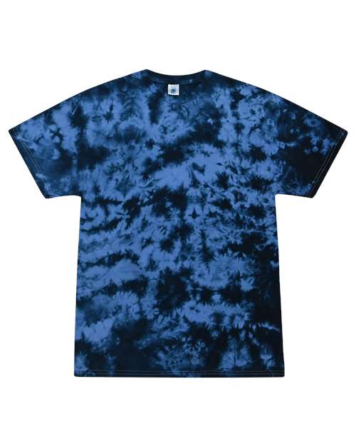 Tie Dye Crystal Wash TShirt in Cryst Columbia Navy