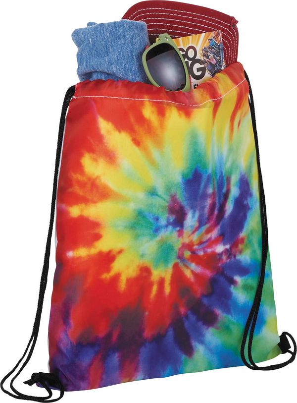An image of a Custom Tie Dye Drawstring Bag!