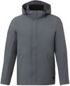 Am image of a Custom Roots73 Mens Napanee Eco Softshell Jacket in Charcoal!