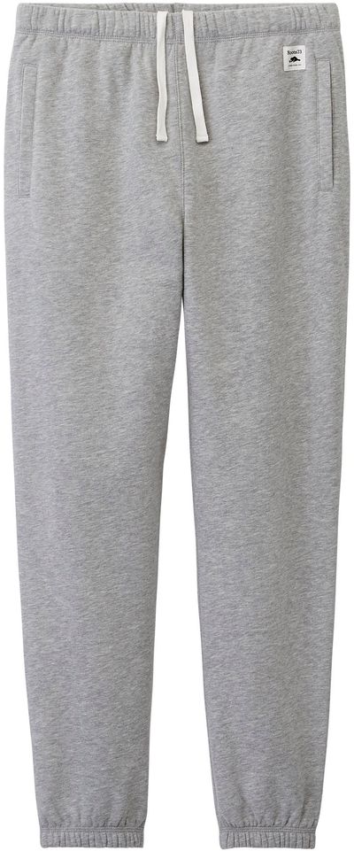 Am image of a Custom Roots73 Mens PaddleCreek Fleece Pants in Grey Mix!