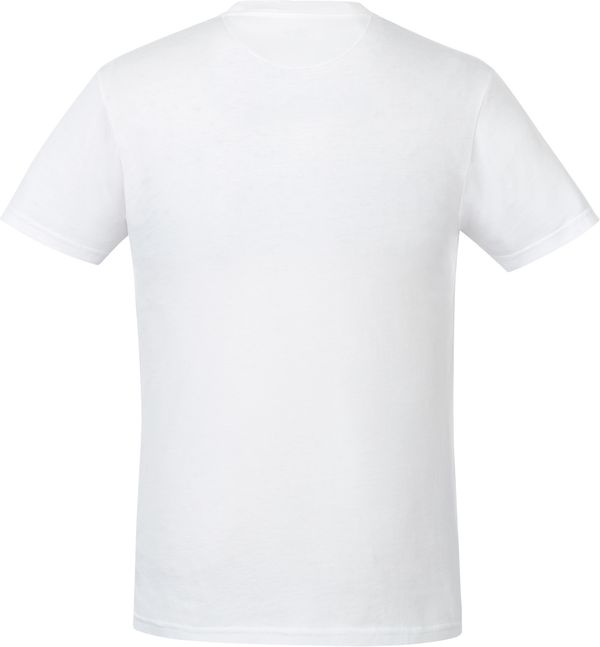Am image of a Custom Tentree Organic Cotton Short Sleeve Tee in White!
