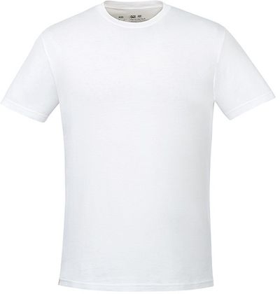 Am image of a Custom Tentree Organic Cotton Short Sleeve Tee in White!